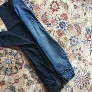 2 Pair J Brand Skinny Jeans 24